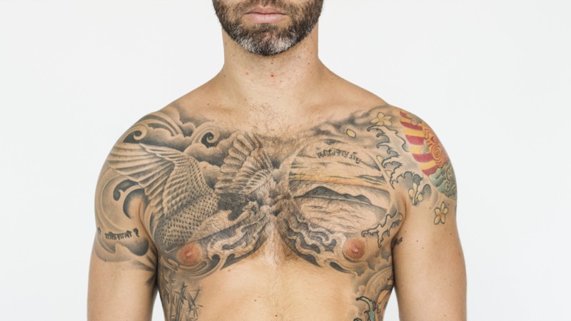 Full chest tattoo japanese irezumi