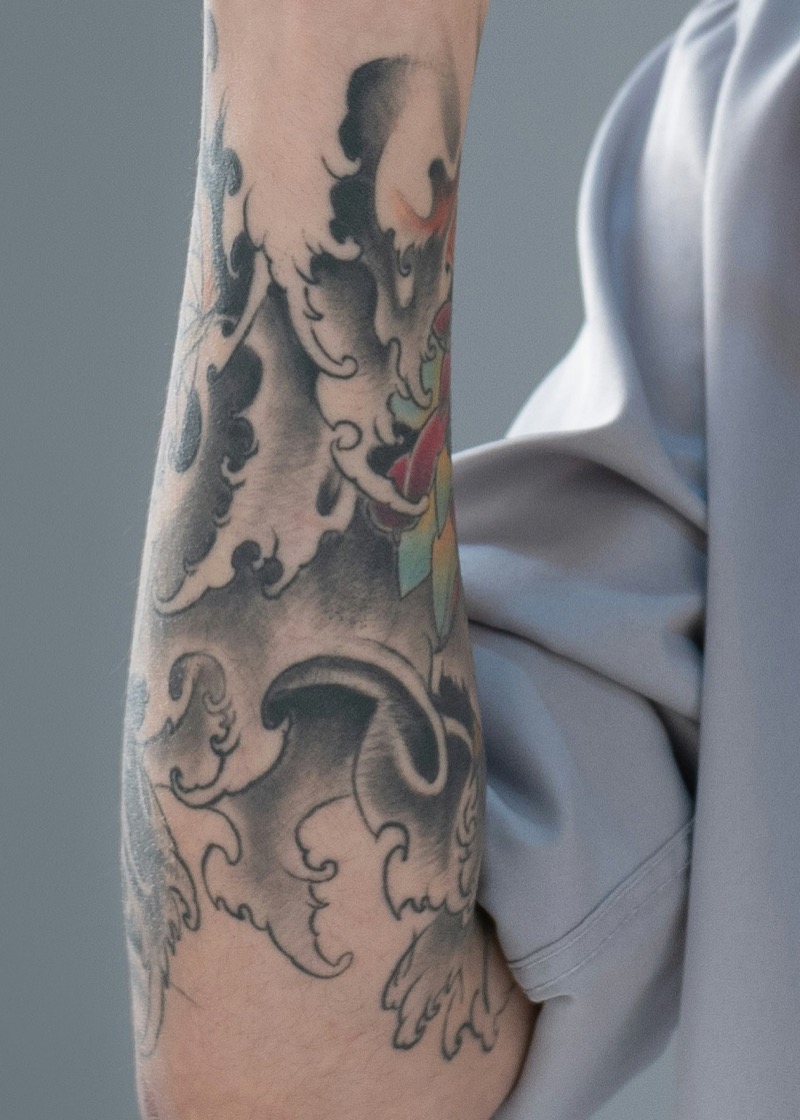 Japanese forearm tattoo