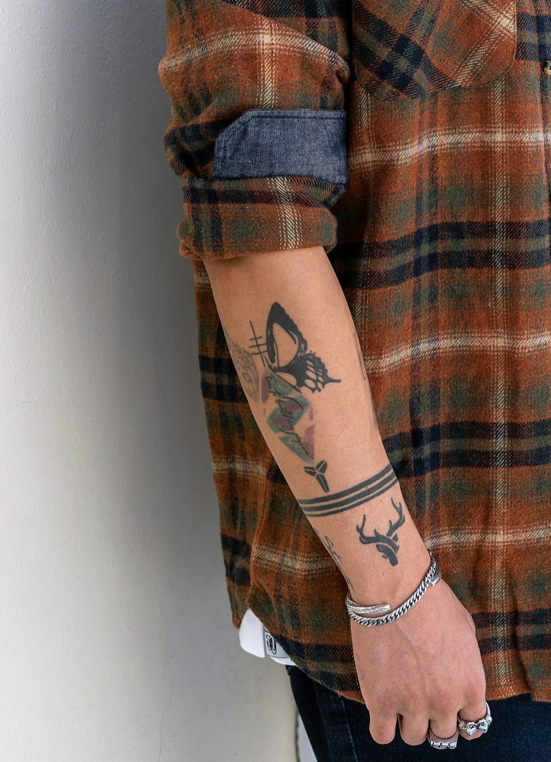 Outer forearm tattoo